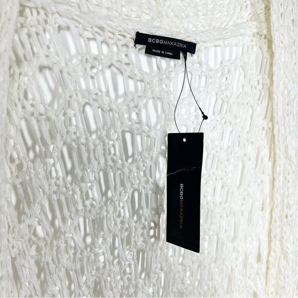 BCBG Maxazria Women's Size Medium New With Tags NWT Crochet Open Front Cardigan - Picture 4 of 9